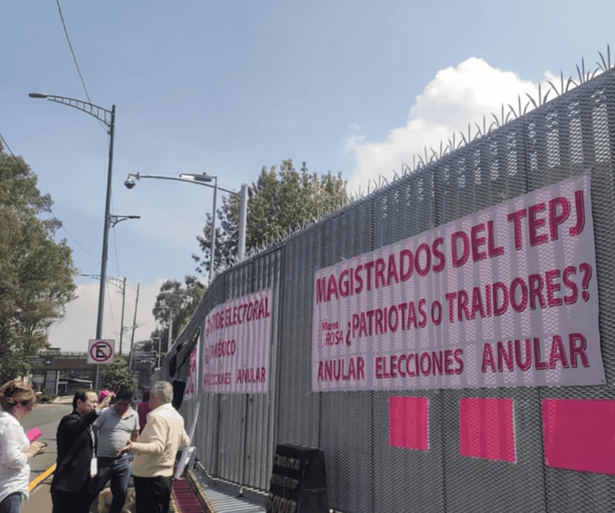 Protesta de la Marea Rosa en el TEPJF