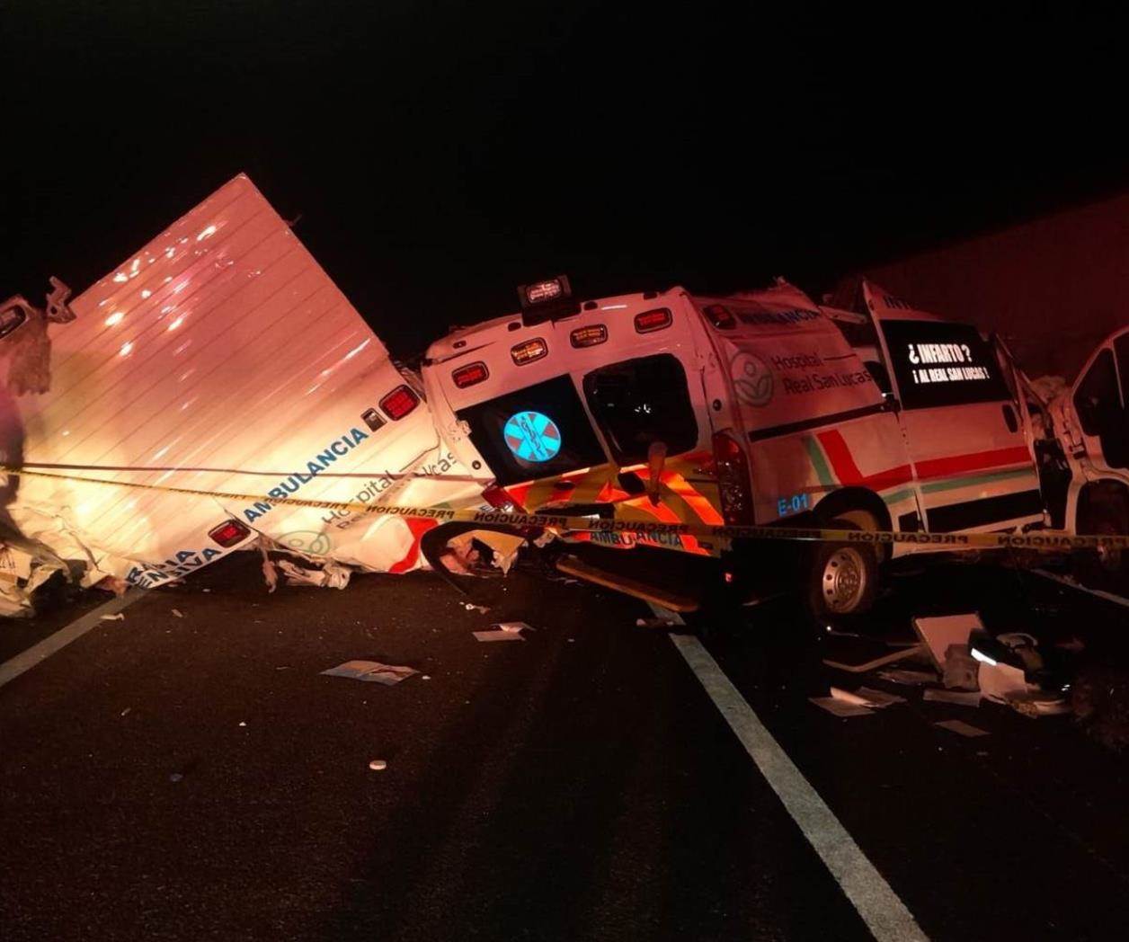 Trágico accidente de ambulancia en Autopista Monterrey a Laredo