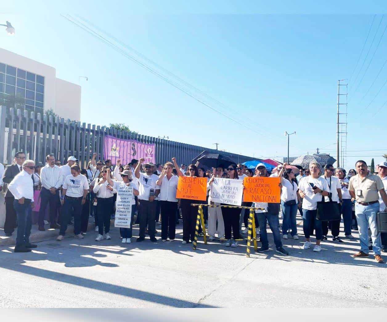 Trabajadores del Poder Judicial en Reynosa se unen al paro nacional