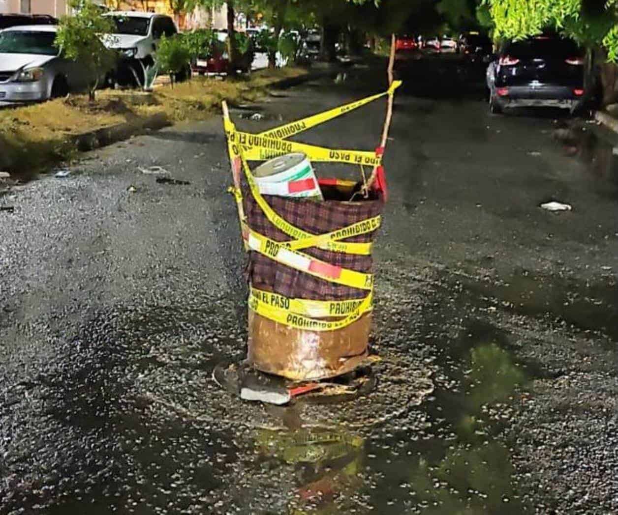 Menor cae en alcantarilla mal tapada en Ciudad Victoria