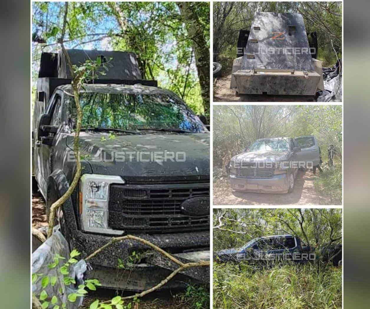 Aseguran ´monstruos´ en Brecha del Ejido Las Escobas, en San Fernando