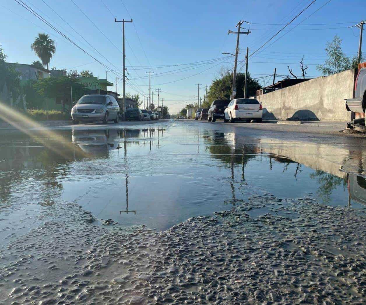 Daña fuga a vecinos de colonia Riberas del Bosque de Reynosa