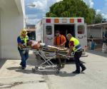 Herido motociclista en fuerte accidente