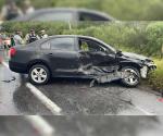 En carretera Victoria-Matamoros: Bache provoca fuerte accidente