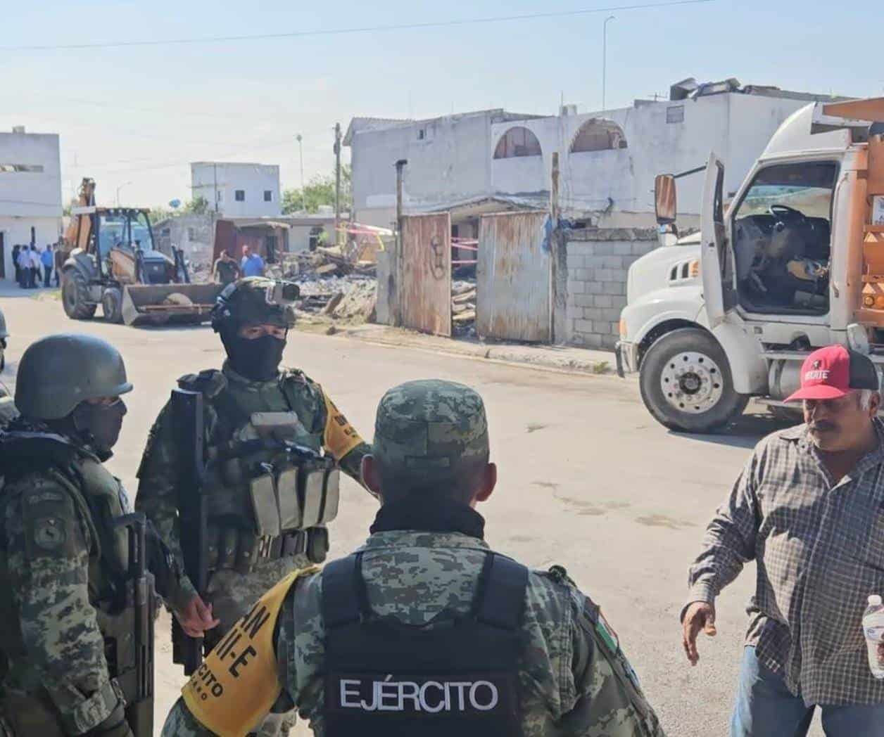 Resguarda Sedena zona de explosión en Reynosa