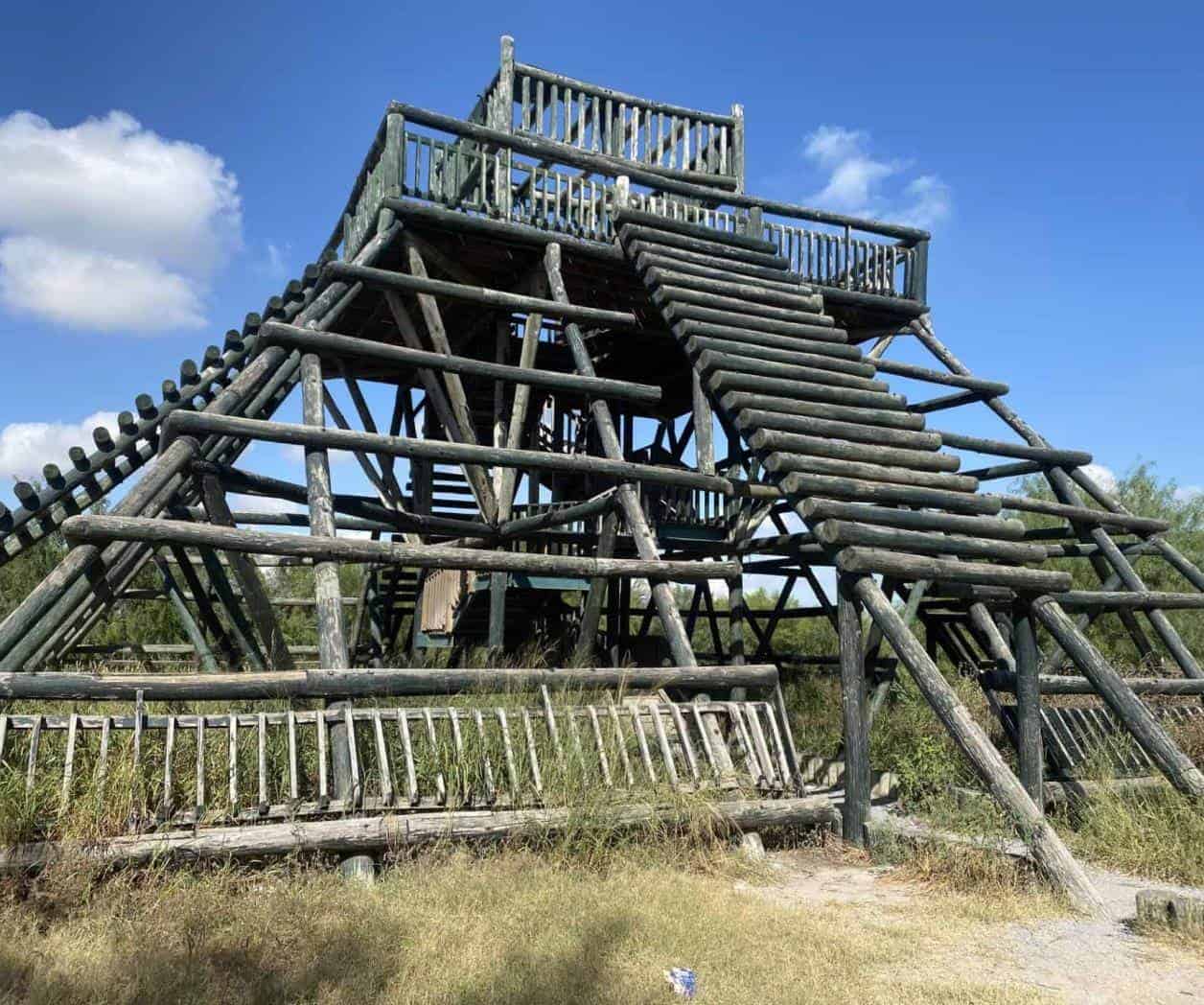 Alertan del peligro de la pirámide de Parque Cultural Reynosa