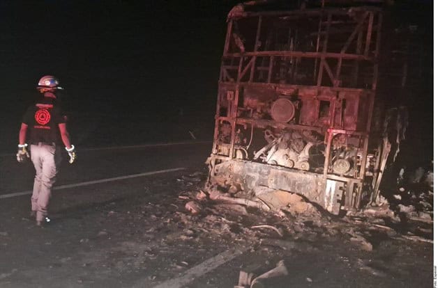 Accidente en Autopista a Nuevo Laredo deja 2 muertos y 5 heridos