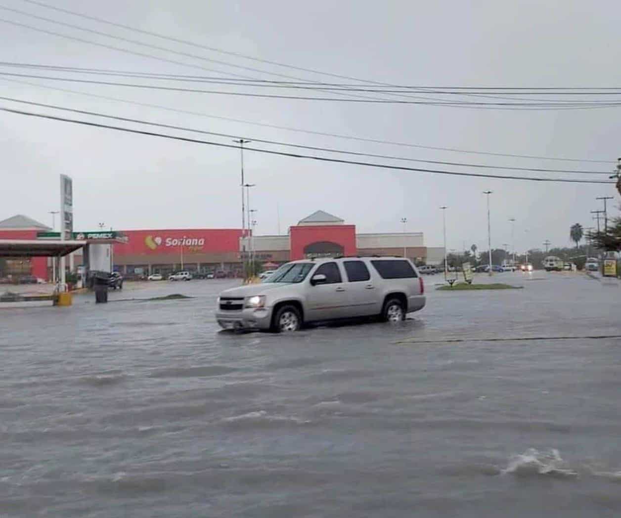 Matamoros se inunda con primeras lluvias por tormenta tropical Francine Matamoros se inunda con primeras lluvias por tormenta tropical Francine
