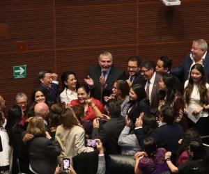 Morena y aliados en el Senado aprobaron en lo general la reforma judicial