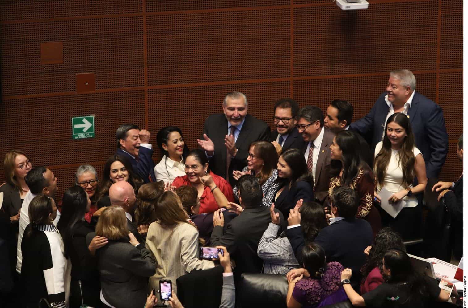 Morena y aliados en el Senado aprobaron en lo general la reforma judicial