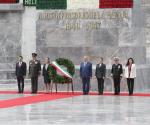 Claudia Sheinbaum acompaña a AMLO a su última ceremonia de Aniversario de Niños Héroes