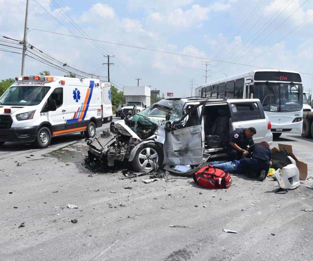 Lesionan a conductor en Libramiento Monterrey - Reynosa Lesionan a conductor en Libramiento Monterrey - Reynosa