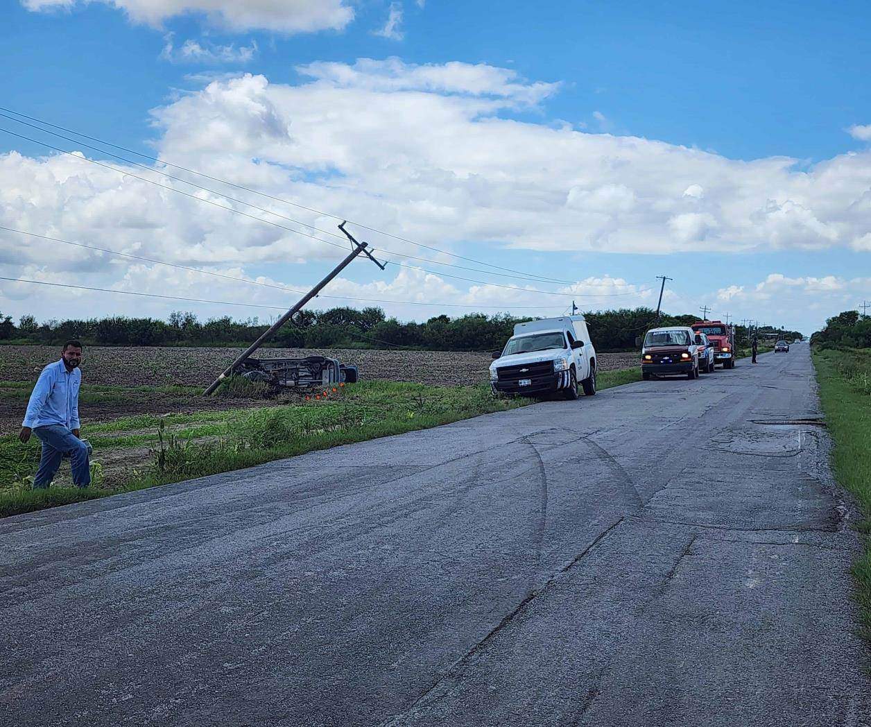 Vuelca en la carretera 82