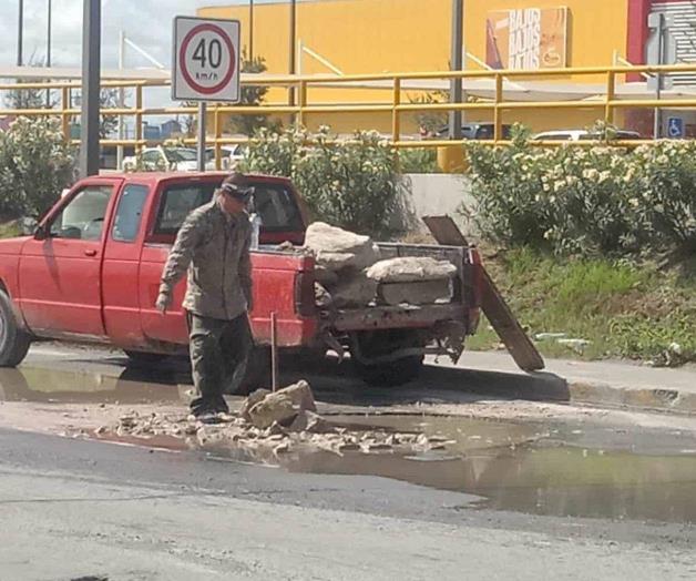 Crean ´autobacheo´ en calles de Matamoros