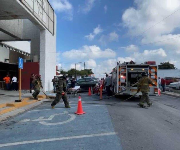 Realizan simulacro por un cortocircuito en Comapa Reynosa