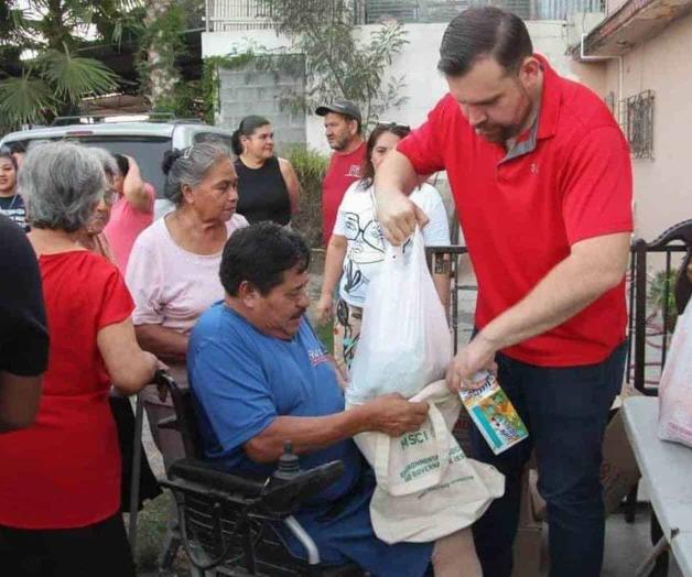 De la asociación de la mano con Río Bravo:  Llevan apoyos a  colonia Las Brisas