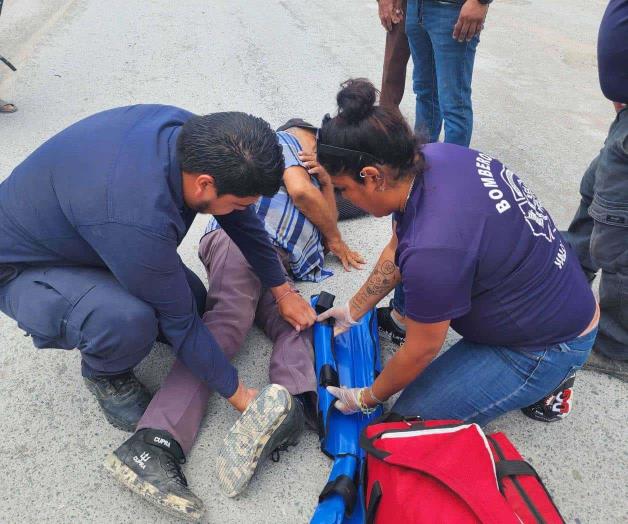 Fractura expuesta de un motociclista