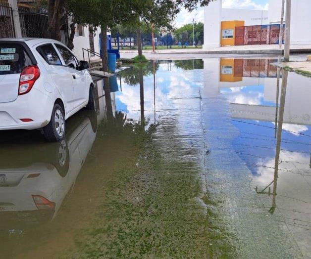 Urgente solución a fugas de aguas negras exigen vecinos de la calle Zaragoza