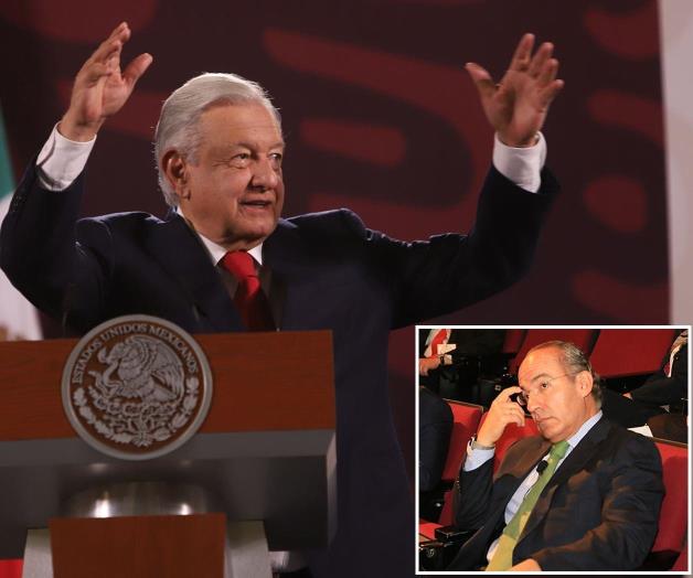 AMLO llama hipócrita a Felipe Calderón por acusarlo de narcotráfico