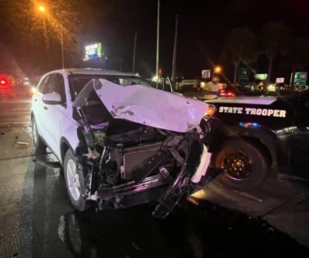Chocan a patrulla del DPS en Laredo Chocan a patrulla del DPS en Laredo
