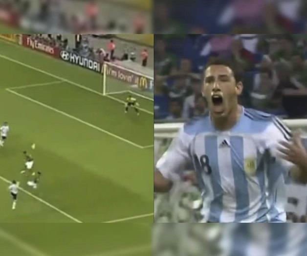 Maxi Rodríguez evita hablar sobre su golazo que eliminó a México Maxi Rodríguez evita hablar sobre su golazo que eliminó a México