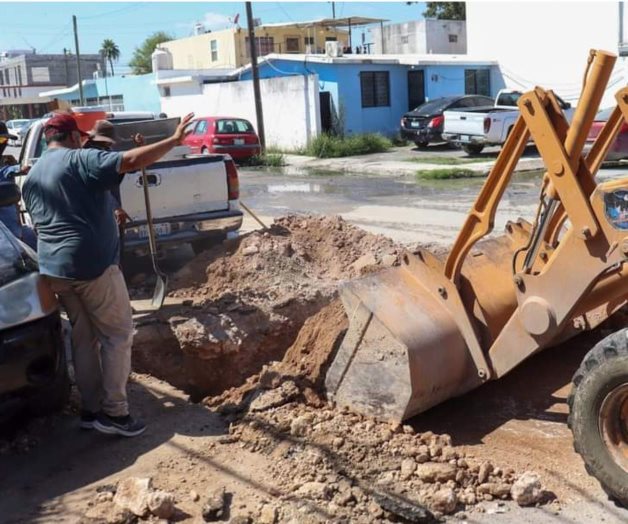 Presumen avance en reparación de caídos en Reynosa