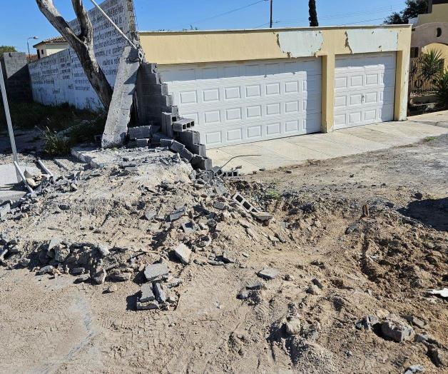 Desacatan orden de juez y tumban barda en Colonia Valle Alto de Reynosa