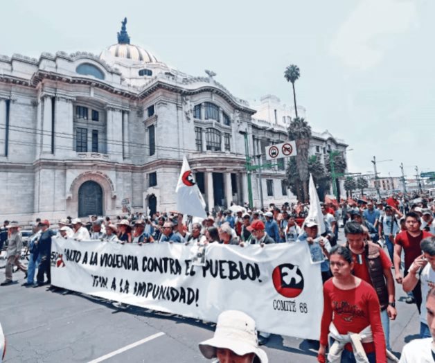 Comité 68 pide a Sheinbaum romper pactos de impunidad Comité 68 pide a Sheinbaum romper pactos de impunidad