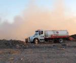 Se registra incendio en basurero de Reynosa