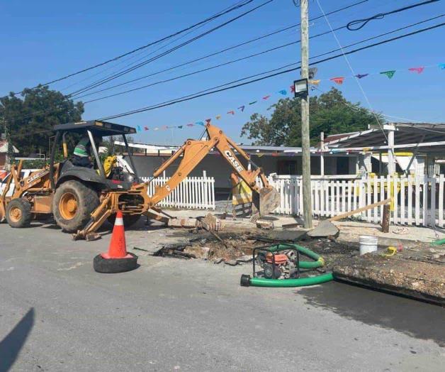 Truena línea de agua; 124 colonias sin servicio en Reynosa Truena línea de agua; 124 colonias sin servicio en Reynosa
