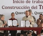 Sheinbaum da banderazo para trabajos del Tren México-Querétaro