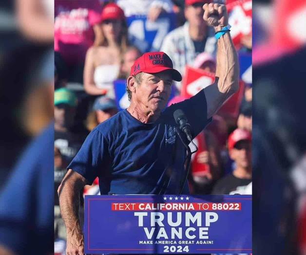 Respalda en mitin a Trump