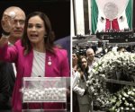 Discuten diputados entre tómbolas y una corona fúnebre