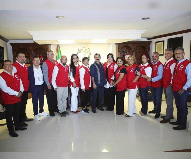 Se reúne Almaraz con la Cruz Roja Se reúne Almaraz con la Cruz Roja