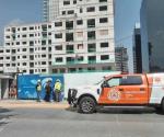 Accidente laboral en construcción de edificio en San Pedro