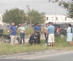 Choca un motociclista con lámpara mercurial en Reynosa