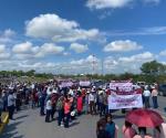 Campesinos respaldan reforma judicial con masiva protesta frente al Congreso