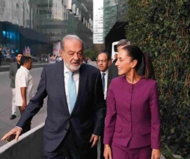 Claudia Sheinbaum: Plática con Carlos Slim fue de cortesía