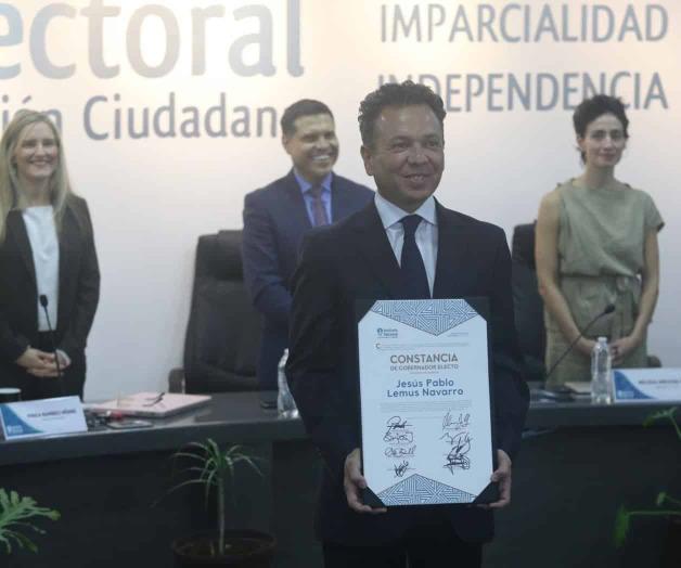 Pablo Lemus Recibe Constancia como Gobernador de Jalisco