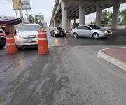 Reynosa: Cierran tramo del bulevar Hidalgo bajo el puente Broncos