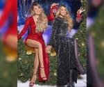 Mariah Carey: Con estatua de cera navideña en NY