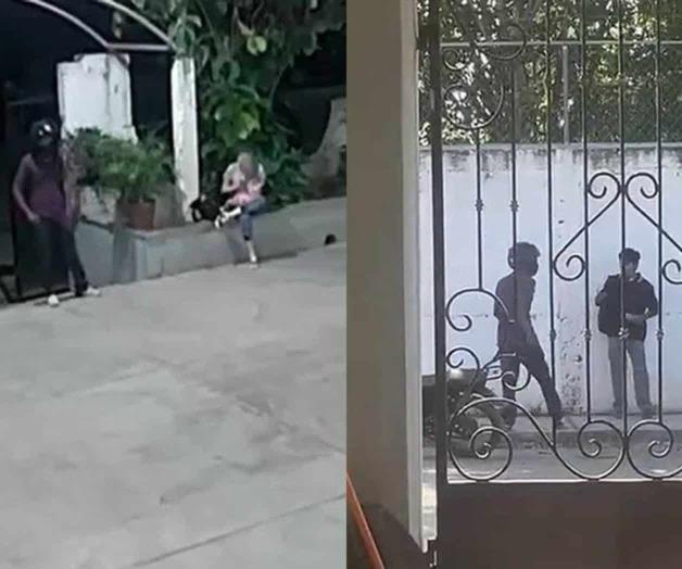 Videos exhiben a motociclista asaltando a mujer en iglesia y a estudiante en Victoria Videos exhiben a motociclista asaltando a mujer en iglesia y a estudiante en Victoria