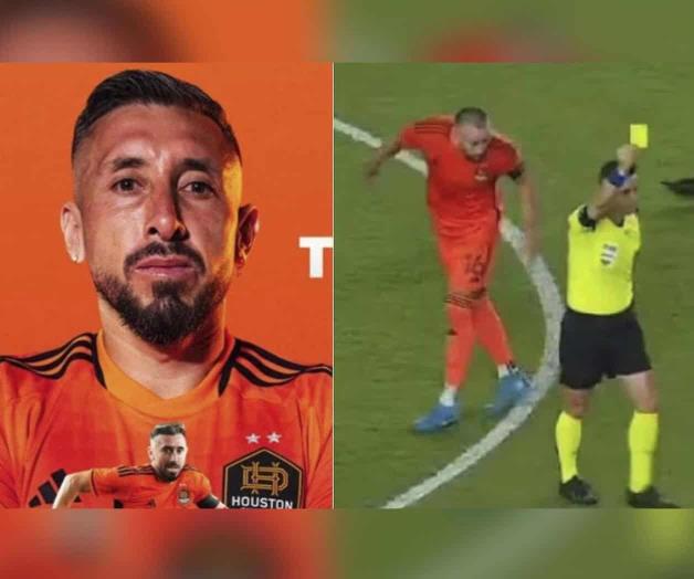 Héctor Herrera, multado y suspendido tras escupir a árbitro