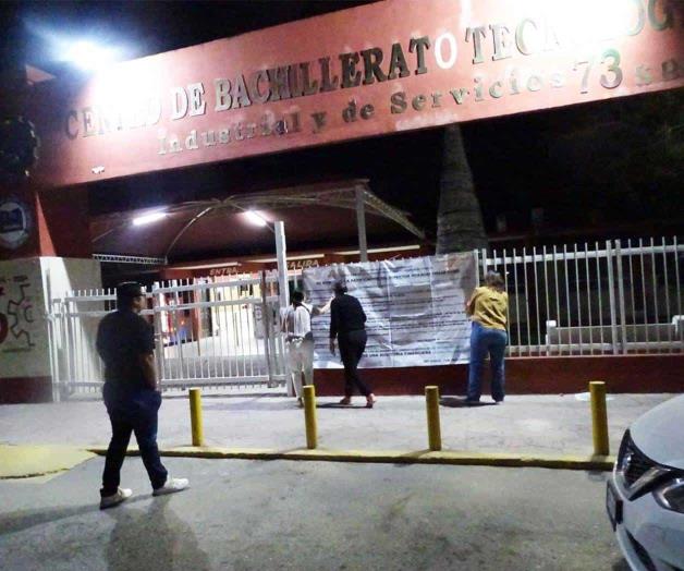 Protestan en Cbtis 73 de R&iacute;o Bravo: Maestros exigen cambio de director