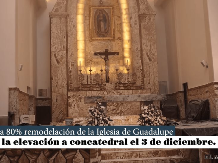 La remodelación de la Parroquia de Guadalupe en el centro de la ciudad está por concluir