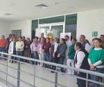 Realizan paro laboral trabajadores de Salud