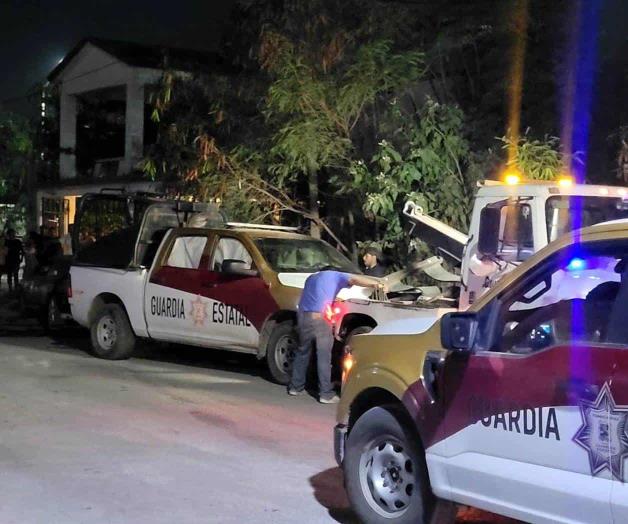 Vuelca patrulla de SP; dos policías resultaron heridos