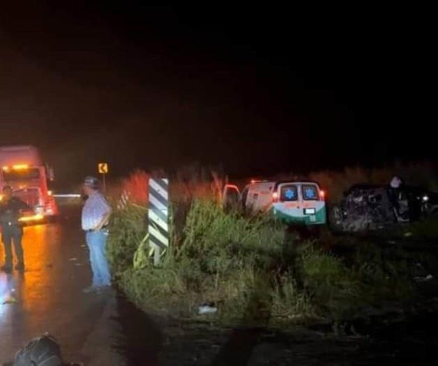 Trágico accidente carretero con víctimas en Carretera Victoria-Monterrey