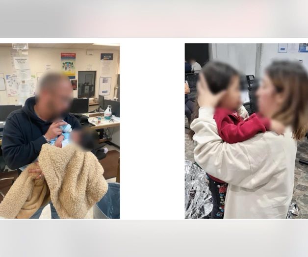 Rescatan agentes a niña de 4 años y bebé Rescatan agentes a niña de 4 años y bebé