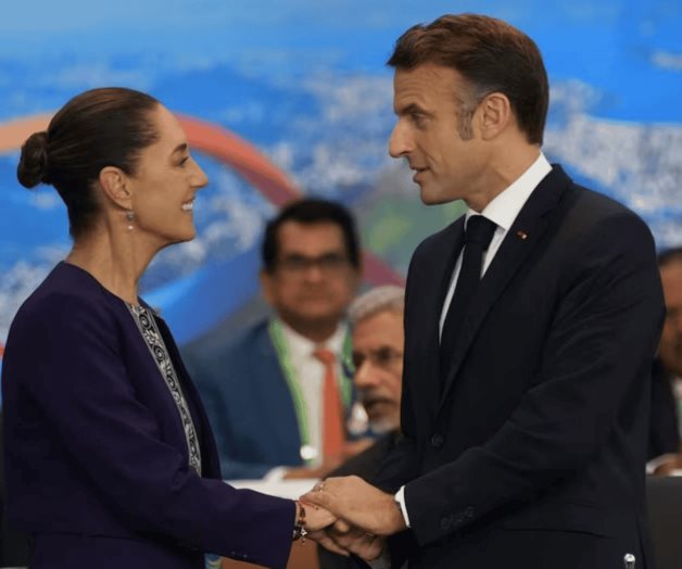 El gesto de Macron con Sheinbaum que se volvió viral en el G-20